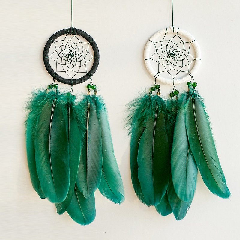 Dream Catcher Pack 8cm - The Wizard of Oz - Dark Green Feather - Valentine's Day Gift - Other - Other Materials 