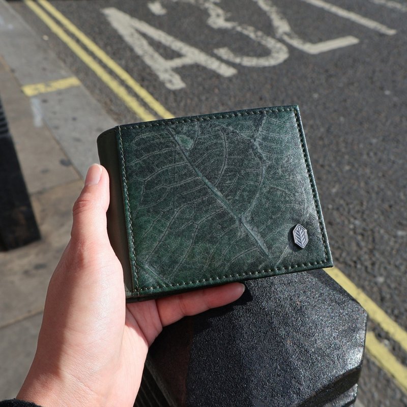 Oliver Wallet - Forest Green - 皮夾/長短夾/錢包 - 植物．花 綠色