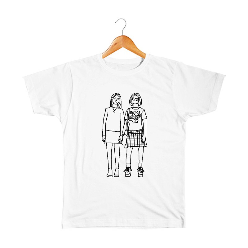 Enid & Rebecca #4 兒童T恤 - 男/女童裝 - 棉．麻 白色