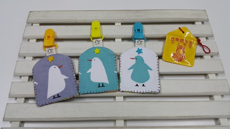 Happy penguin safe bag (folder) [PE170507] - Other - Cotton & Hemp Multicolor