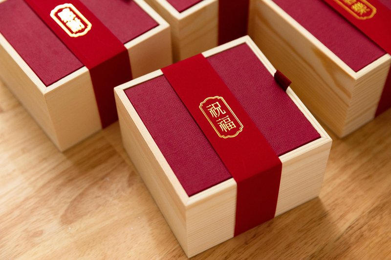 平平安安洗手串精緻木禮盒 母親節禮物 結婚禮物 - 肥皂/手工皂 - 其他材質 紅色
