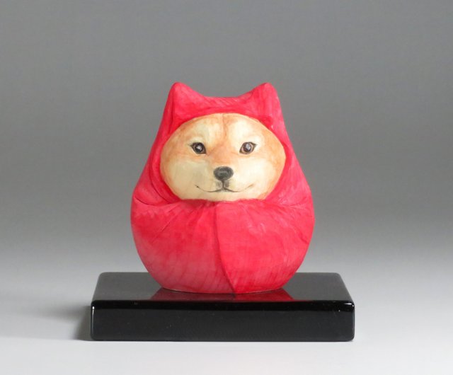 長納魚竹（丈） 柴犬 木彫彩色 真作 Yahoo!オークション - 長納魚竹(魚丈) 木彫彩色 「柴犬」共箱
