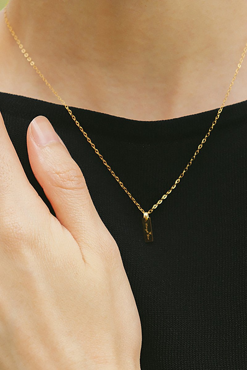 vingtsix logo項鍊 美國14K注金鏈 金項鍊 品牌項鍊 鍍14k - 項鍊 - 銅/黃銅 金色