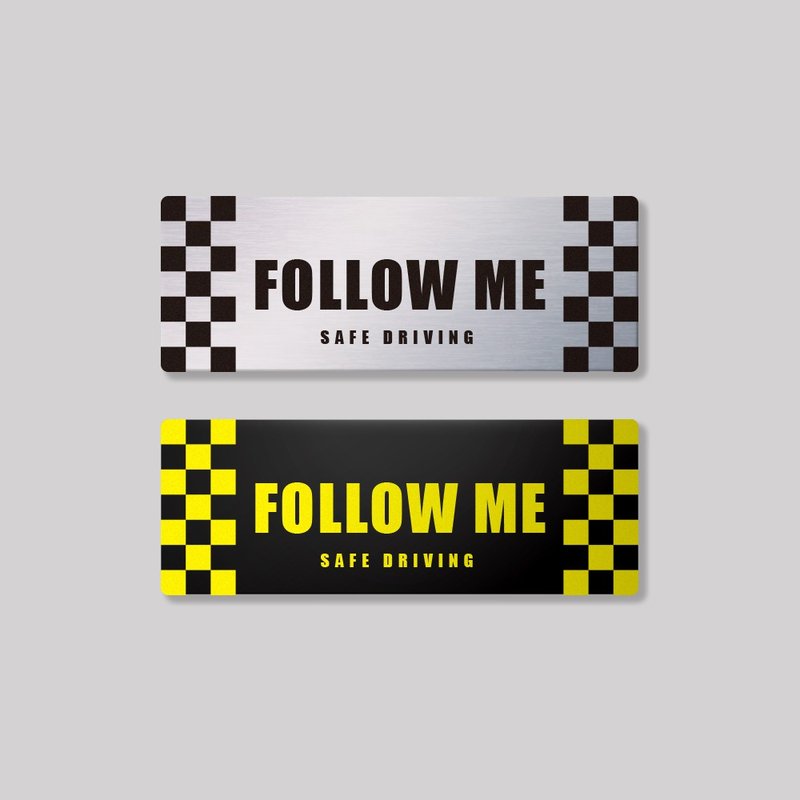 FollowMe/鋁牌飾貼 SunBrother孫氏兄弟 - 貼紙 - 鋁合金 