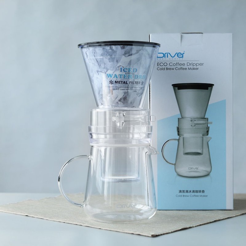 [Welfare products 50% off] Driver Tickdaddy Iced Coffee Maker 600ml-Slightly flawed on the water seat - เครื่องทำกาแฟ - แก้ว สีใส