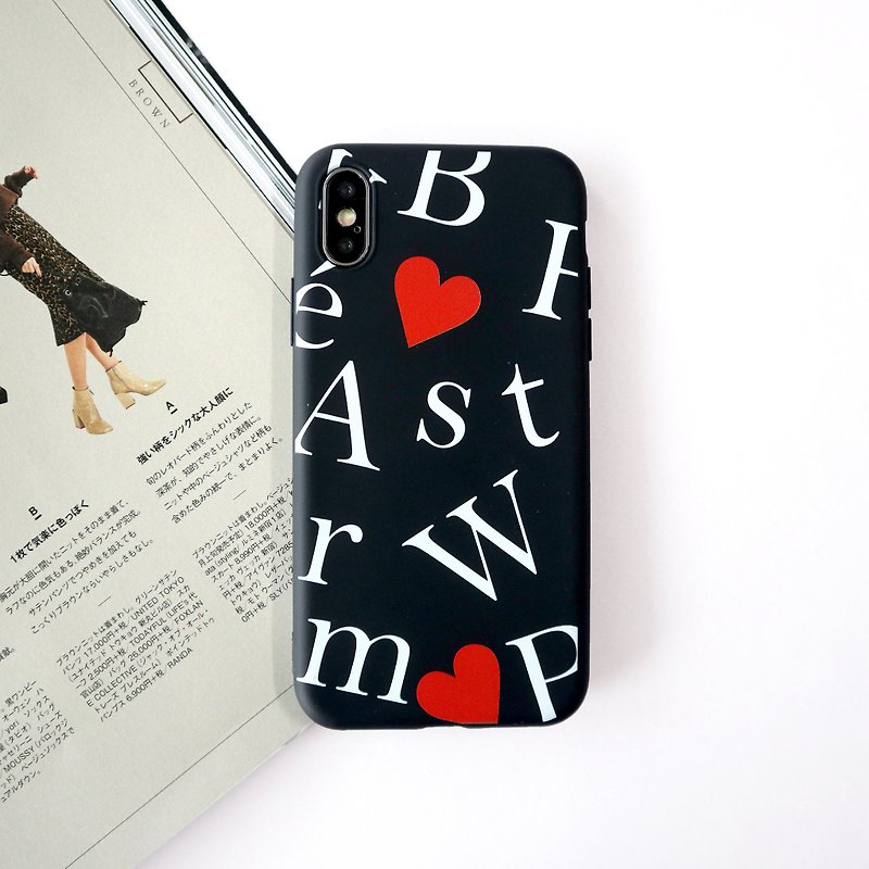 Love English Black Phone Case - เคส/ซองมือถือ - พลาสติก สีดำ