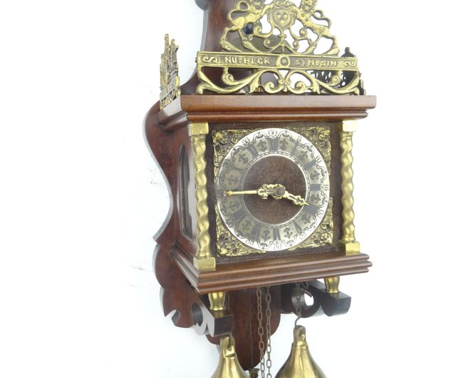 Zaanse Dutch Wall Clock Vintage Antique 8 day Warmink WUBA