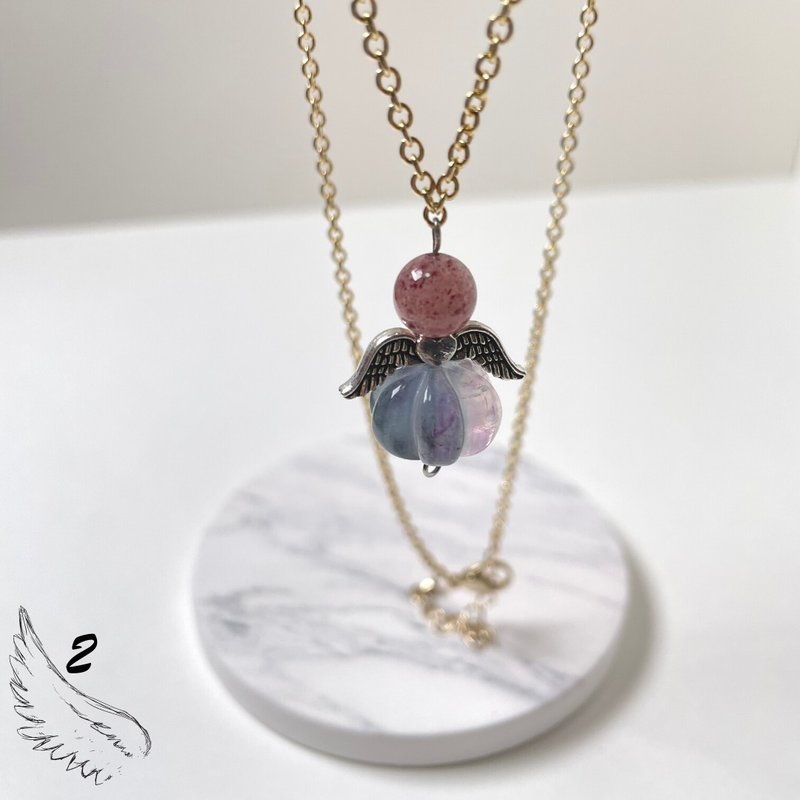 112102草莓晶/天然/水晶/飾品/項鏈/耳環/手作/聖誕/聖誕節/新年 - 耳環/耳夾/耳骨夾 - 水晶 多色