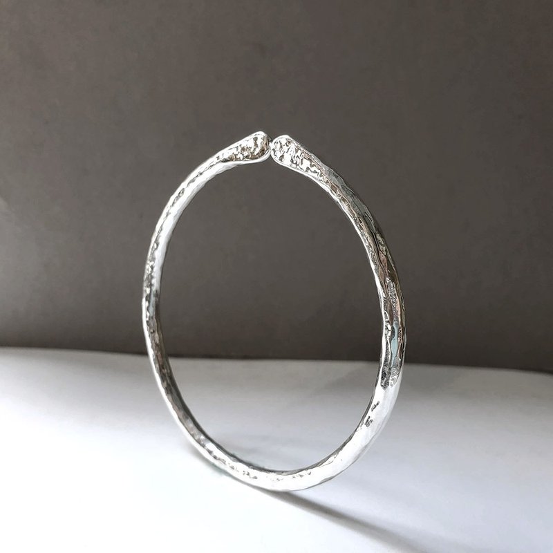 Hand Forged No. 2 Silver Bracelet - Perfect Edition - Bracelets - Sterling Silver Silver