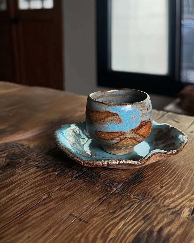 冷嵐 杯盤組  | 陶器皿 - 茶壺/茶杯/茶具 - 陶 藍色