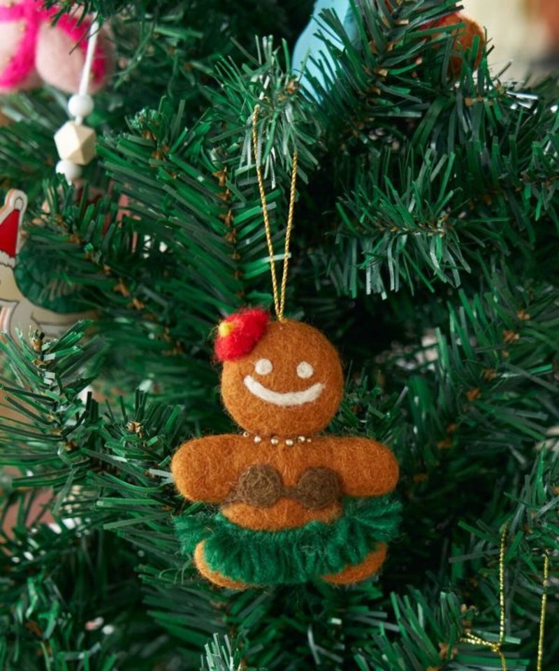 【熱門預購】Aloha 毛氈薑餅人吊飾 (2色) 4NMP3302 - 壁貼/牆壁裝飾 - 其他材質 