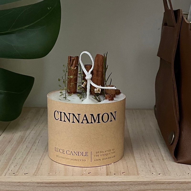 Customized cinnamon candles with 30 fragrance options∣ Enjoy your space, birthday gift, Valentine’s Day gift - Fragrances - Wax White