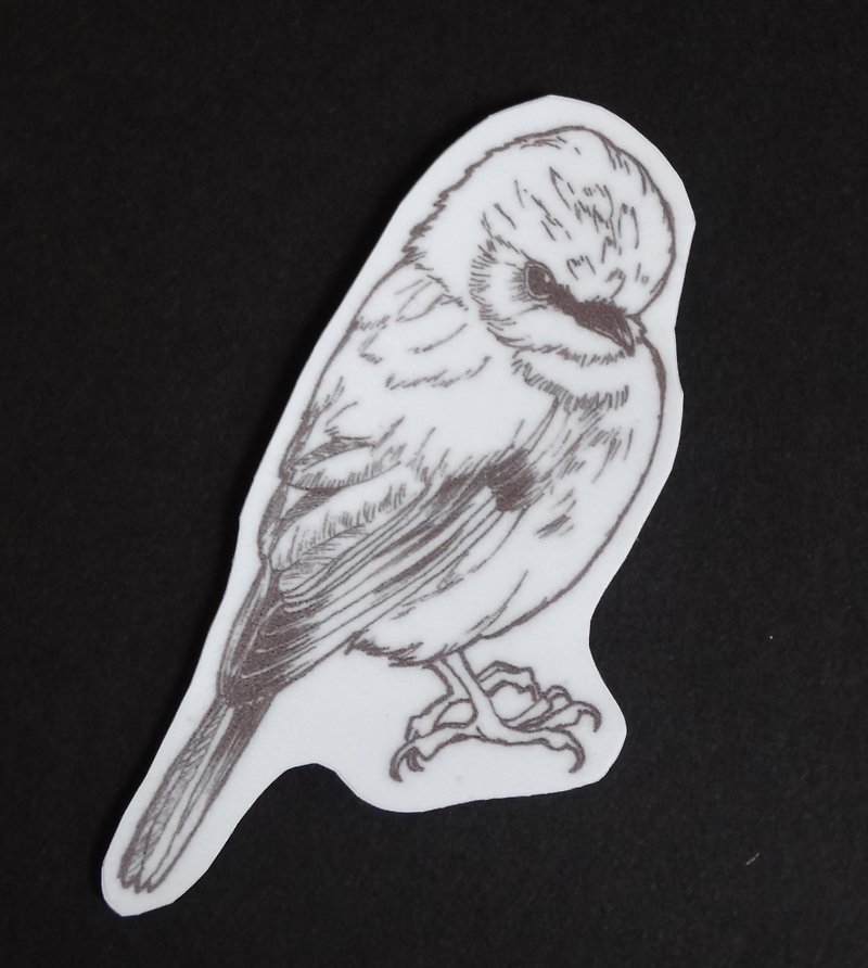 Bird F waterproof sticker - Stickers - Plastic Silver