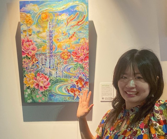 浮世絵風アート 女性とドラゴン 960px-Dragon-Woman-During-