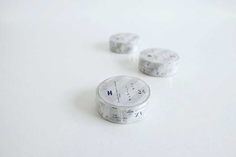 YOHAKU Paper Tape Y-051 Pocket Material Handbook Handmade Japanese Stationery - Washi Tape - Paper White