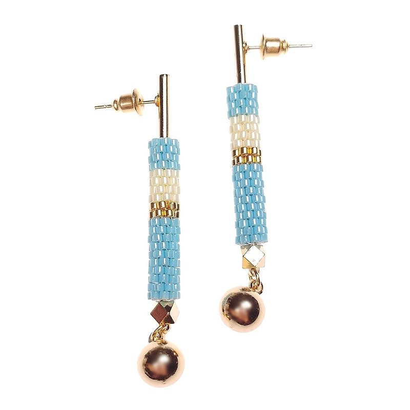 Baby Blue - Lavish Drop Earrings - Earrings & Clip-ons - Other Materials Blue