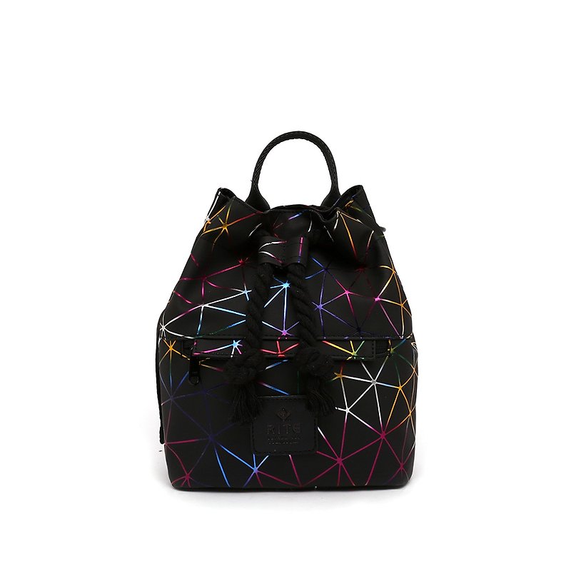 [RITE] Le Tour Series - Dual-use Boxing Small Backpack - Laser Black - Messenger Bags & Sling Bags - Waterproof Material Black