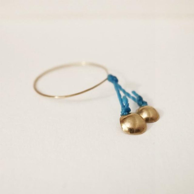 18K Gold Ring 2 Pieces Blue Ladies Minimalist - General Rings - Precious Metals Gold