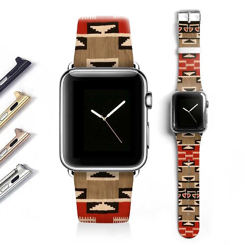 Decouart Apple watch band 真皮手錶帶不銹鋼手錶扣 38mm 42mm S003