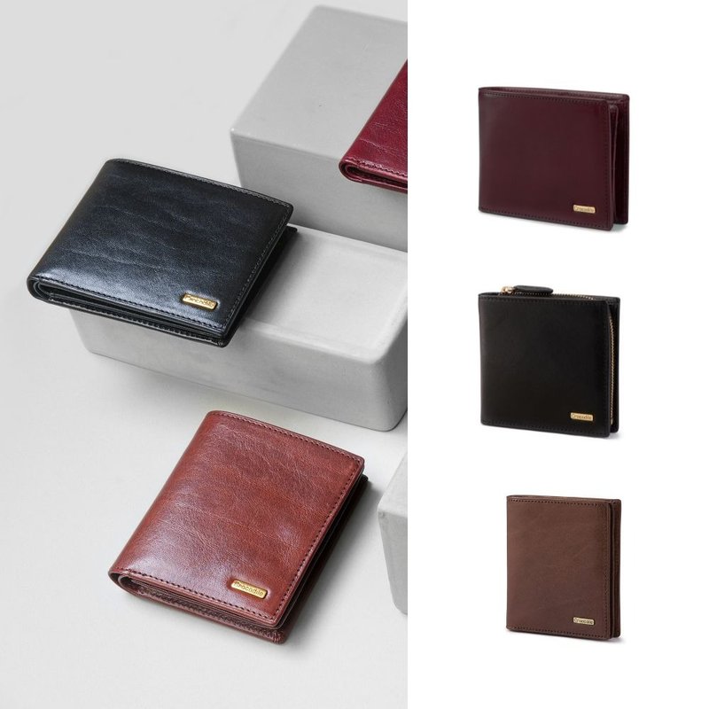 Crocodile メンズウォレット/コインパース/縦型財布 イタリア製の植物鞣し革の短財布 ギフトに最適な一品 - 財布 - 革 多色