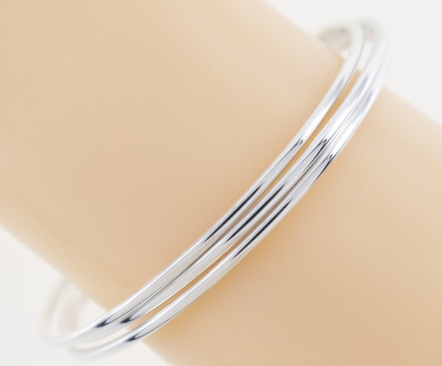 TIFFANY ティファニーダブルハートバングル ダブルハートフックバングル シルバー×ゴールド ヴィンテージ