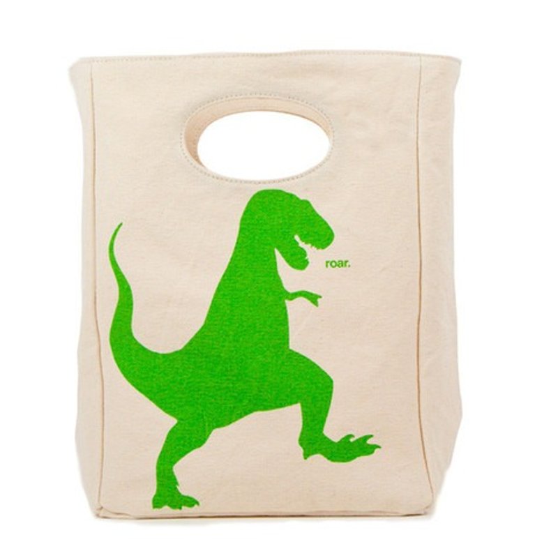 Bags/Leisure Bags/Sports Bags Canadian Fluf Organic Cotton Eco Friendly Handbag - Tyrannosaurus - กระเป๋าถือ - ผ้าฝ้าย/ผ้าลินิน หลากหลายสี