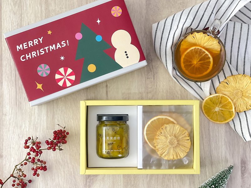 [12% off and free shipping | Christmas gift box] Jam + comprehensive dried fruit gift box | The most abundant gift exchange - แยม/ครีมทาขนมปัง - อาหารสด สีแดง
