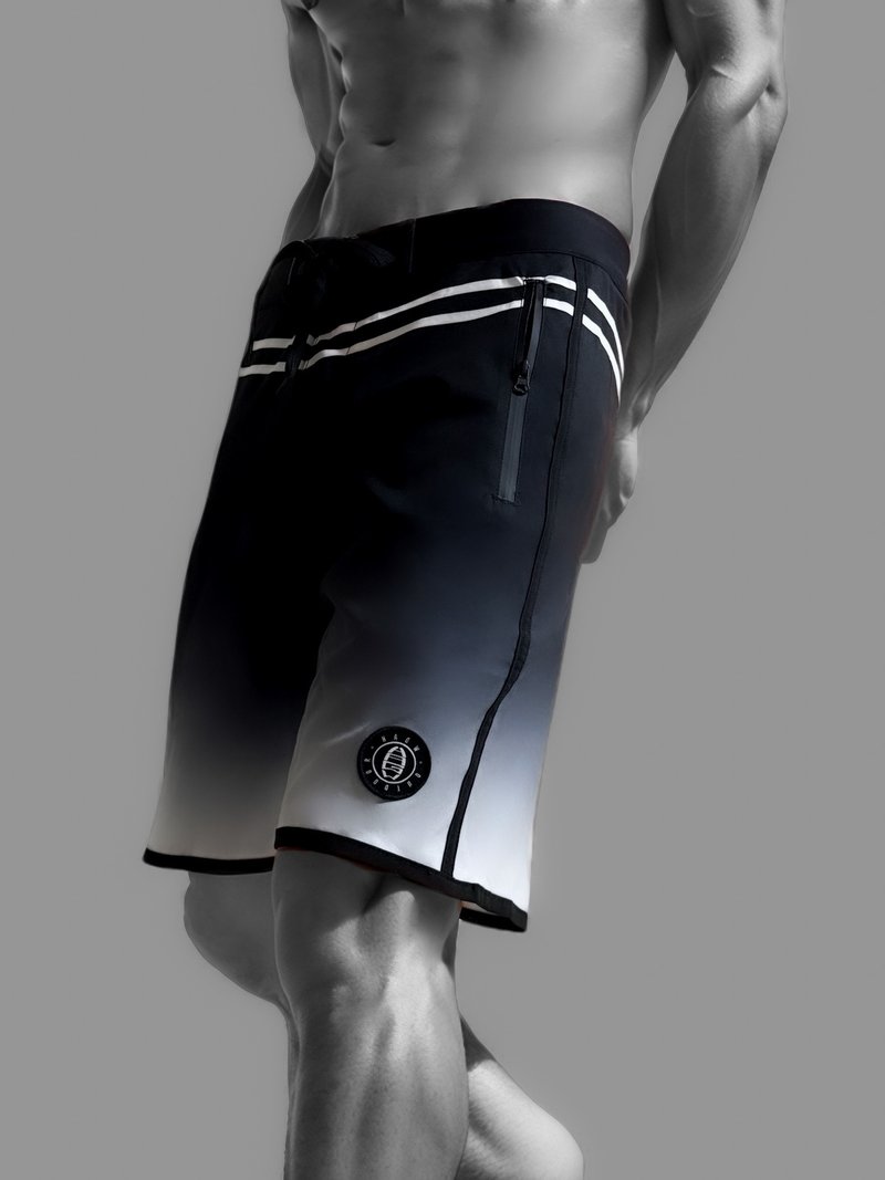 HAGWOUTDOOR No Bad Days-Board Short-衝浪褲-Black - 男運動褲/機能褲 - 其他材質 