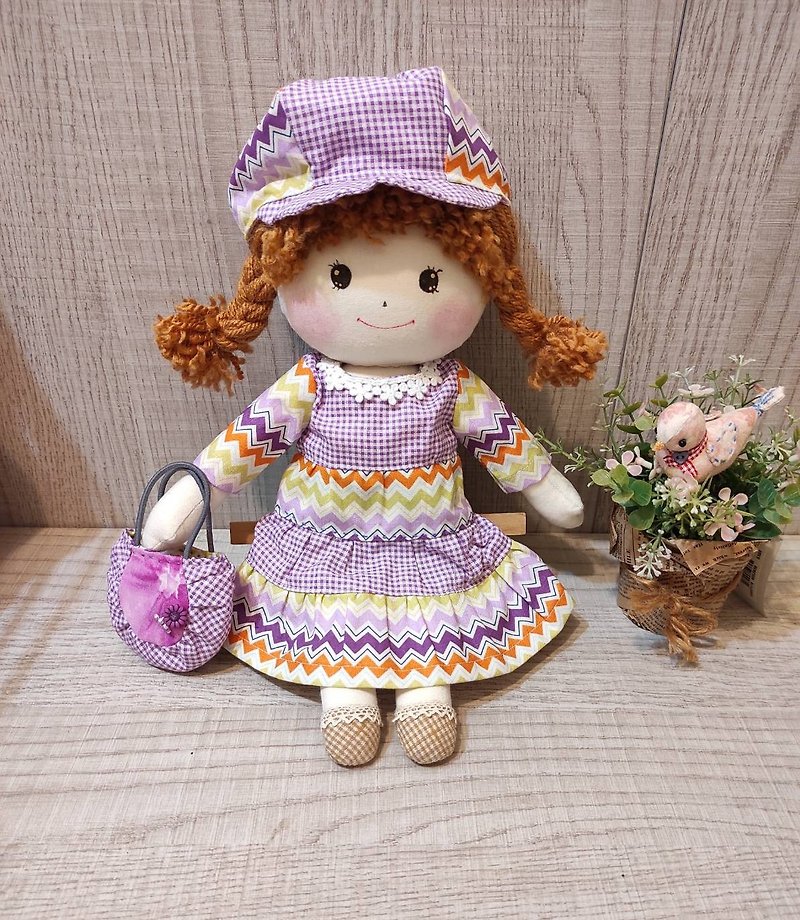 Beni 31CM handmade doll-spring party outfit - Stuffed Dolls & Figurines - Cotton & Hemp 