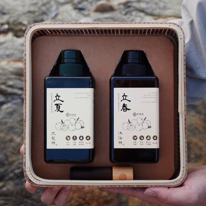 留甘・丹露 節氣洗沐禮盒 (洗髮&沐浴&精油組) 快速出貨 - 沐浴乳/沐浴用品 - 竹 咖啡色