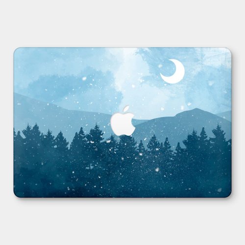 PIXO.STYLE 藍色山景 MacBook 超輕薄防刮保護殼 PU002