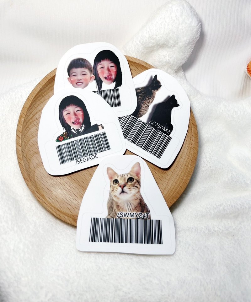 Customized photo carrier stickers baby customized fur baby - a set of six - สติกเกอร์ - กระดาษ 