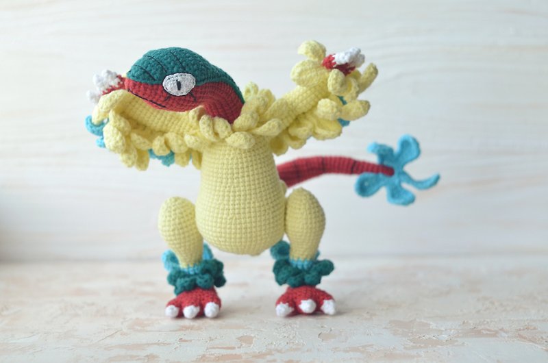 Fossil bird Pokemon, Crochet Pokemon toy, Pokemon Archeops - Stuffed Dolls & Figurines - Other Metals Multicolor