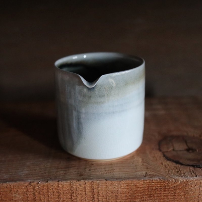柴燒勻杯 150ml - 茶壺/茶杯/茶具 - 瓷 白色