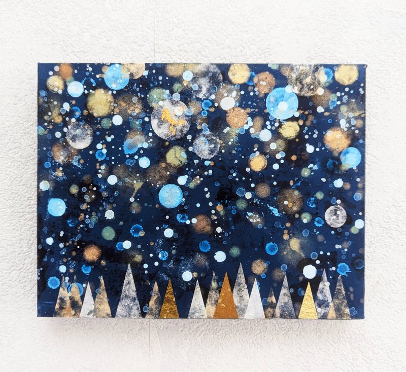 雪の森F0号 - 海報/掛畫/掛布 - 木頭 藍色