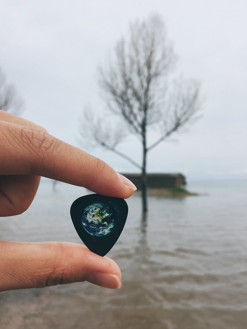 雙面潑墨手寫結他撥片Guitar Pick – 星球款 - 吉他配件 - 其他材質 多色