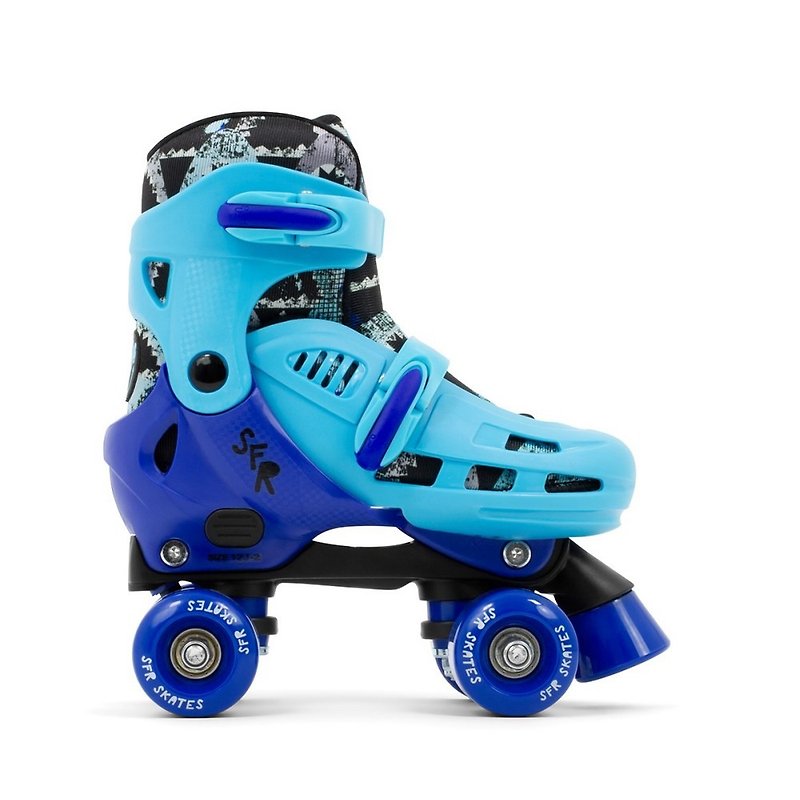 SFR Outdoor Sports ‧ Hurricane IV Adjustable Children's Quad Skates - Blue - Other - Other Man-Made Fibers Blue