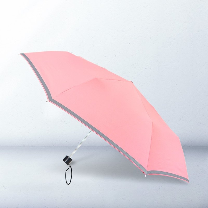 TDN大剛好速乾無敵折傘 反光防曬晴雨傘B5583(玫瑰粉) - 雨傘/雨衣 - 防水材質 粉紅色