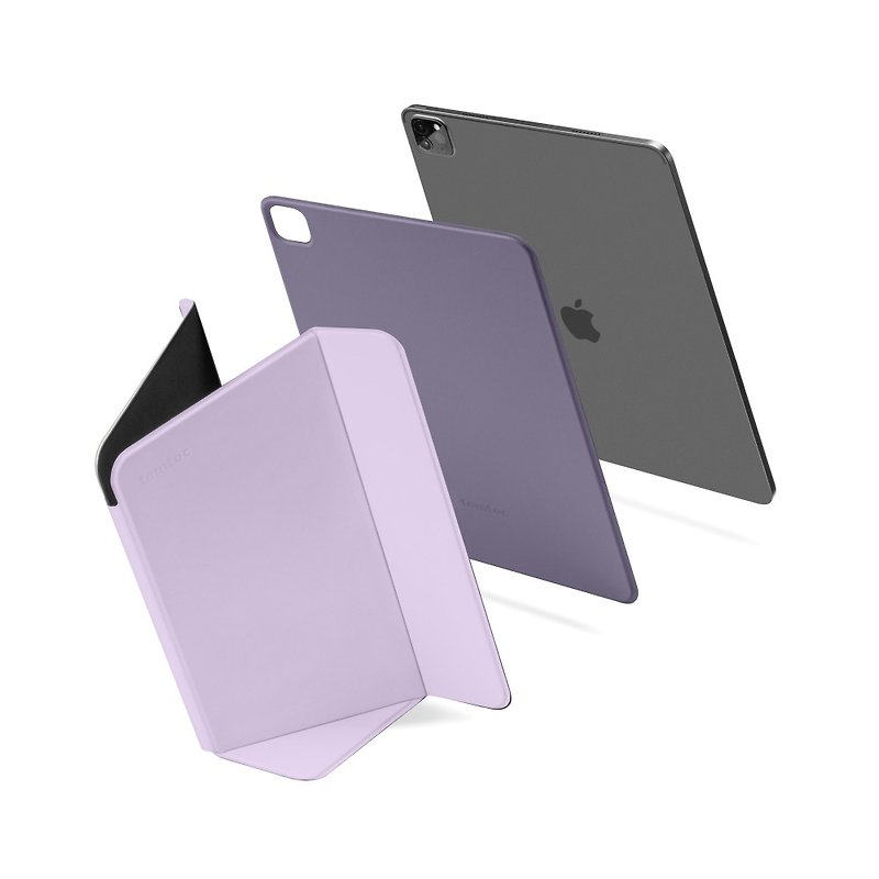 Tomtoc Magnetic Reversible Clip Purple for 10.9-inch iPad Air / 11-inch iPad Pro - Tablet & Laptop Cases - Faux Leather Purple