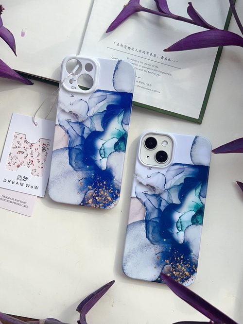造夢DREAM WOW 金箔水彩 造夢原創手機殼手繪個性時尚潮牌風適用iphone15