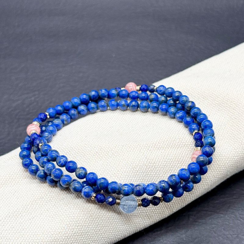 Zen | 108 Rosary Beads Lapis Lazuli Stone Sapphire Crystal (Medicine Mantra) - Bracelets - Crystal 