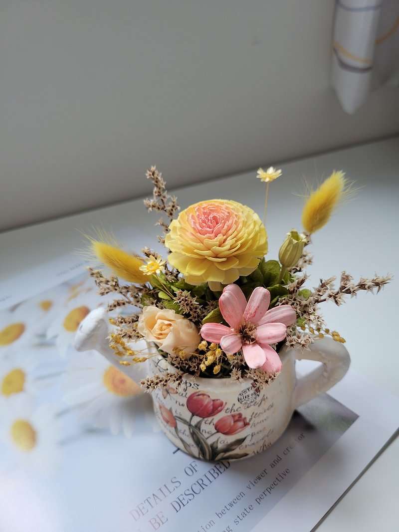 Spring breath fresh and natural diffuse fragrance table flowers - จัดดอกไม้/ต้นไม้ - พืช/ดอกไม้ สีเหลือง