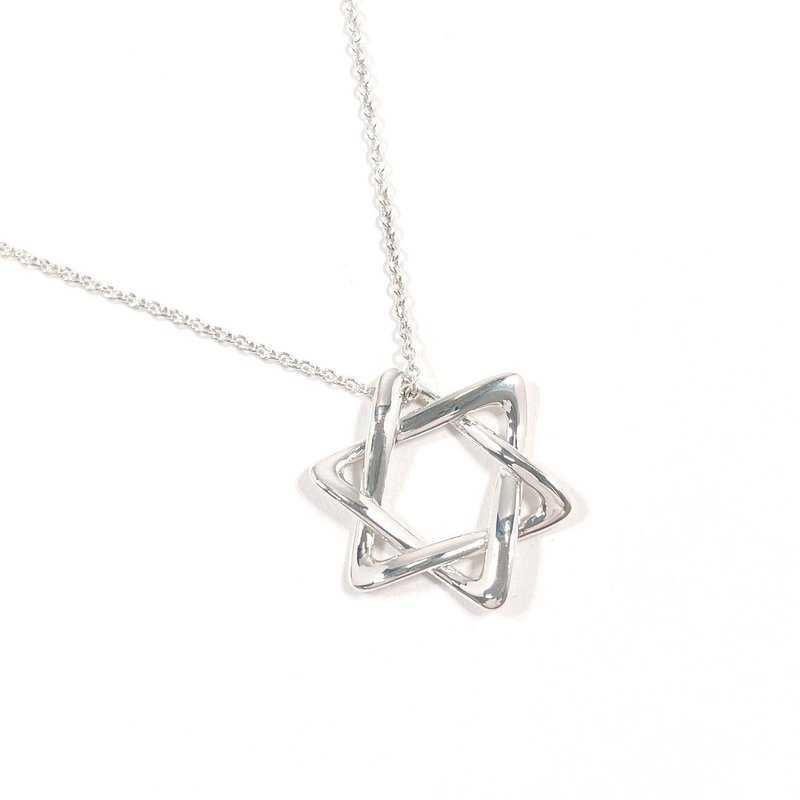 【日本直送 中古美品】ティファニー TIFFANY&Co. ネックレス スターオブダビデ エルサペレッティ シルバー925 アクセサリー 新品仕上げ済み - 項鍊 - 純銀 銀色