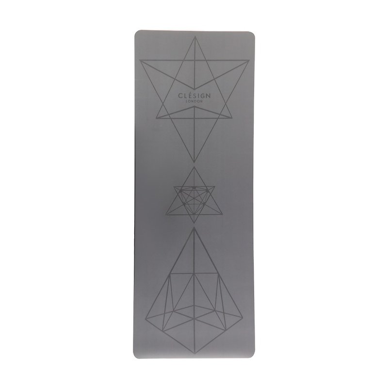 【Clesign】COCO Pro Yoga Mat 4.5mm - Pure Gray - Yoga Mats - Other Materials Gray