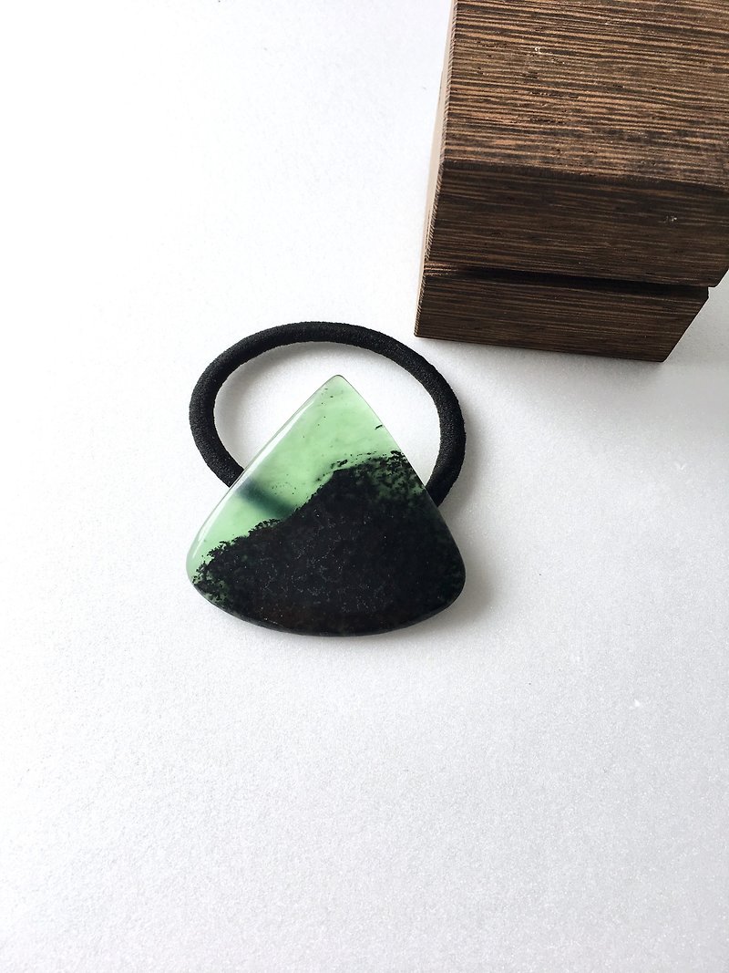 Nephrite Hair-tie - Hair Accessories - Stone Green