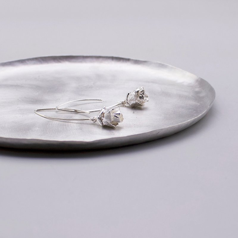 Sterling silver Pine Cone earrings