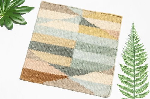 omhandmade 純羊毛地毯 墨西哥毯 針織手工織布地毯 野餐墊 民族風-加州風情