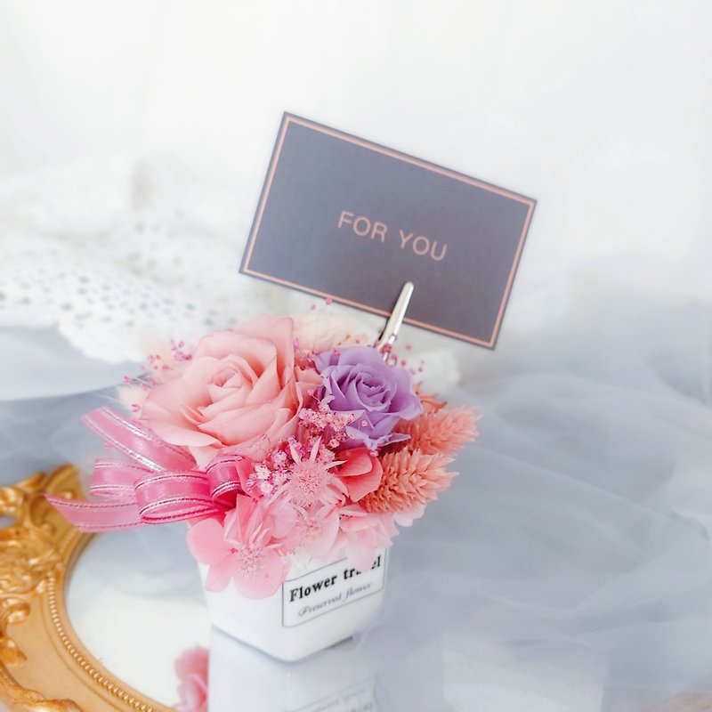 Everlasting Flower Small Table Flower Birthday Gift Promotion Opening Ceremony Graduation Gift Girlfriend Gift - Plants & Floral Arrangement - Plants & Flowers 