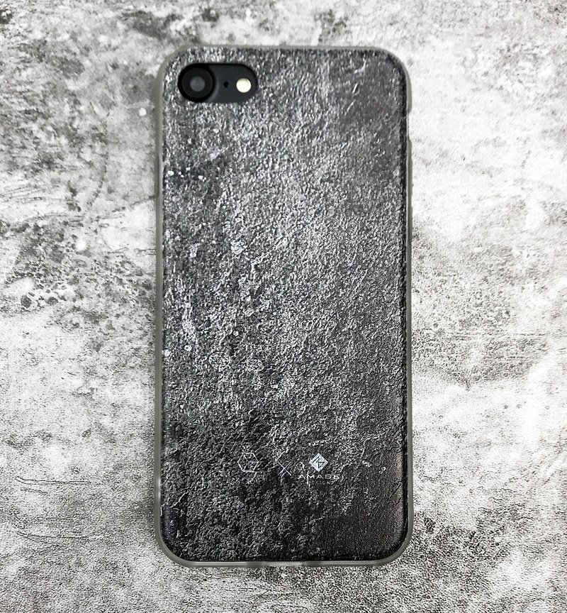 Black Concrete Smartphone Case (iPhone) - เคส/ซองมือถือ - พลาสติก สีดำ