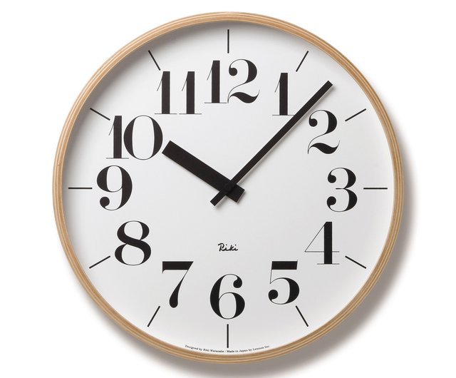lemnos riki 掛け時計 渡辺力 RikiClock RC （渡辺 力 電波時計）